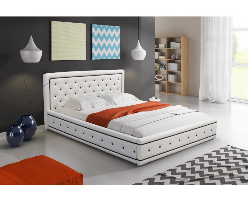 Moderní čalouněná manželská postel 160 x 200 cm Lara max